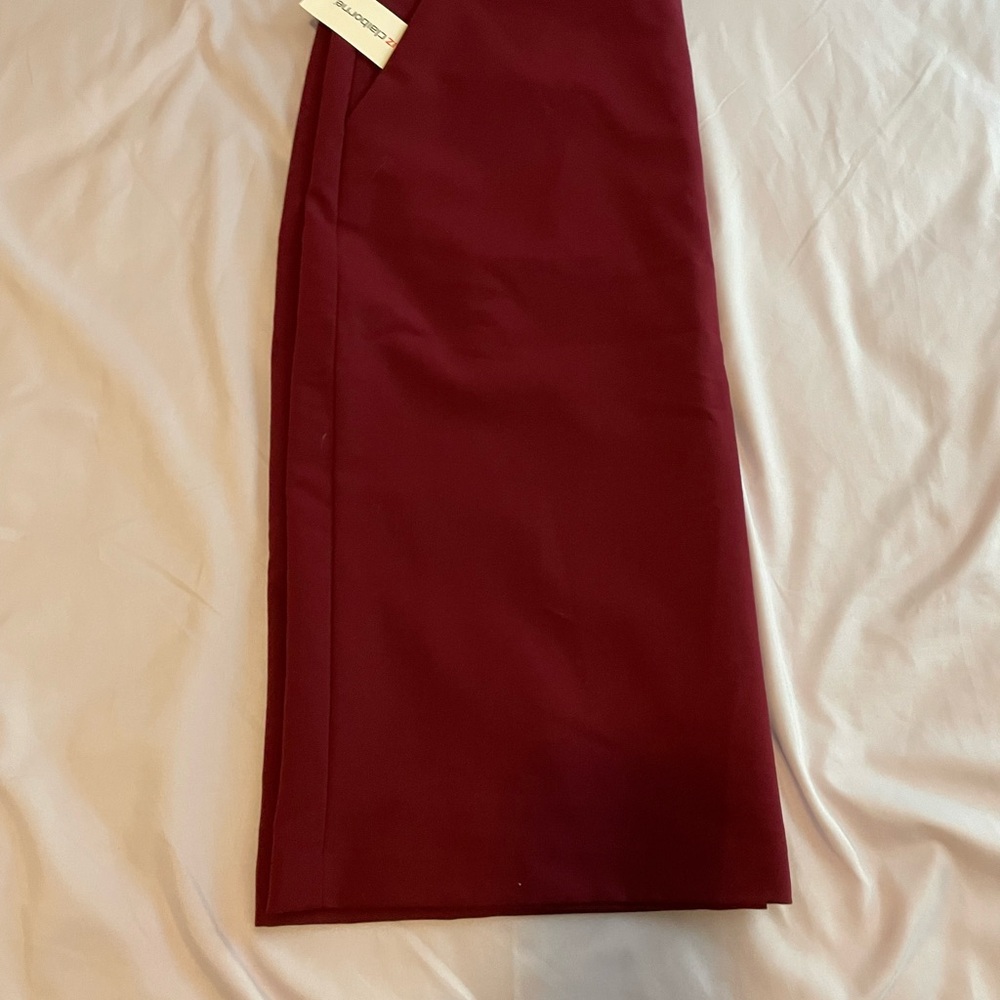 Liz Claiborne Red Midi Pencil Skirt Cocktail